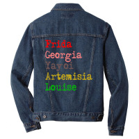 Frida Georgia Yayoi Artemisia Louise Men Denim Jacket | Artistshot