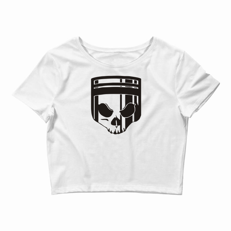 Skull Piston Crop Top by garrys4b4 | Artistshot