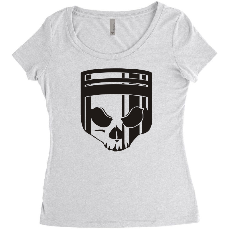 Skull Piston Women's Triblend Scoop T-shirt by garrys4b4 | Artistshot