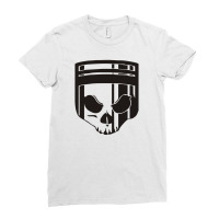 Skull Piston Ladies Fitted T-shirt | Artistshot