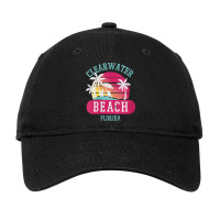 Womens Retro Cool Clearwater Beach Original Florida Sunset Beaches V N Adjustable Cap | Artistshot