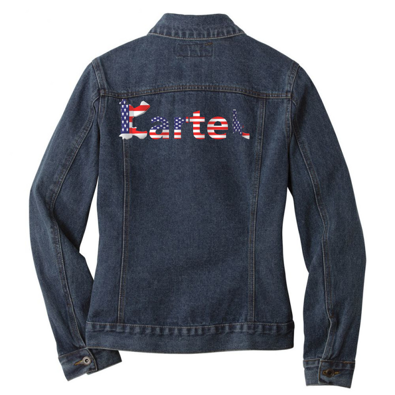 Cartel Usa Ladies Denim Jacket by Dav | Artistshot