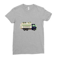 Thoughts & Prayers Garbage Truck Funny Nihilism Design Ladies Fitted T-shirt | Artistshot