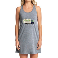 Thoughts & Prayers Garbage Truck Funny Nihilism Design Tank Dress | Artistshot