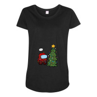 Impostor Christmas Game Maternity Scoop Neck T-shirt | Artistshot