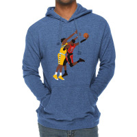 Terrence Ross Dunk On Kenneth Faried Lightweight Hoodie | Artistshot