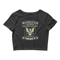 My Brotherinlaw Is A Veteran T Veterans Day Gift Crop Top | Artistshot