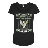 My Brotherinlaw Is A Veteran T Veterans Day Gift Maternity Scoop Neck T-shirt | Artistshot