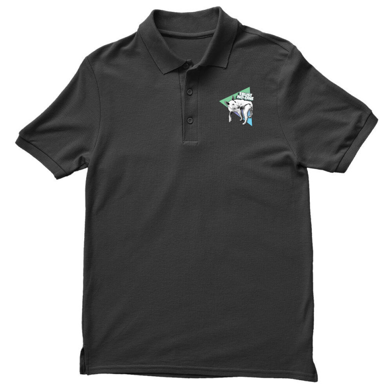 Trust No One Nihilist Dog Design Men's Polo Shirt by oragumun | Artistshot