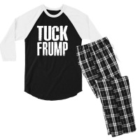 Tuck Frump Anti Trump Design Men's 3/4 Sleeve Pajama Set | Artistshot