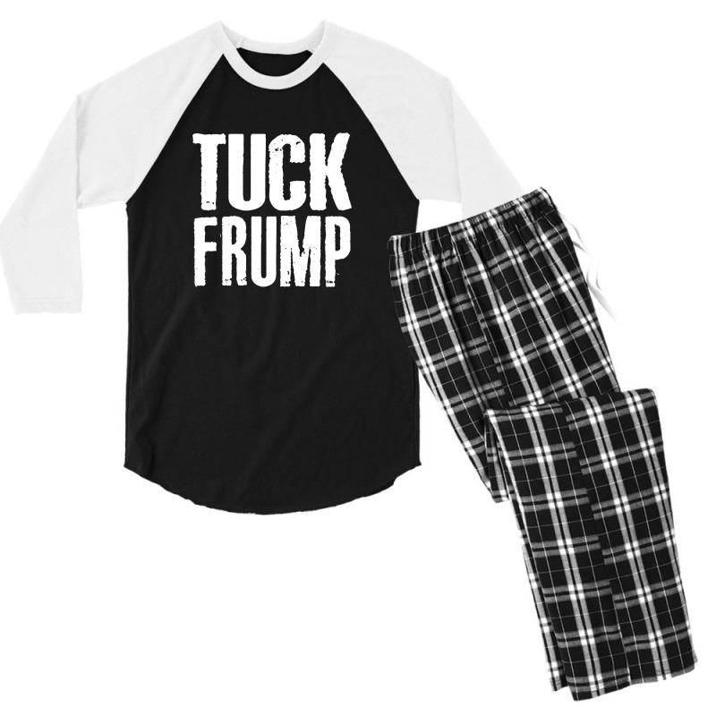 Tuck Frump Anti Trump Design Men's 3/4 Sleeve Pajama Set by oragumun | Artistshot