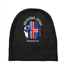 iceland national team youth 2018 fifa world cup Baby Beanies | Artistshot