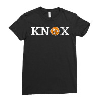 Knoxville Tennessee Flag Shirt Orange And White Tn State Tee Ladies Fitted T-shirt | Artistshot