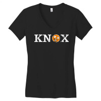 Knoxville Tennessee Flag Shirt Orange And White Tn State Tee Women's V-neck T-shirt | Artistshot