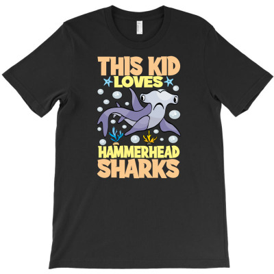 This Kid Loves Hammerhead Sharks T-shirt Designed By Aris Riswandi