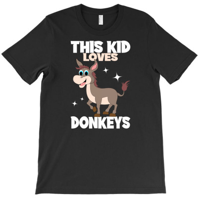 This Kid Loves Donkeys I Children's Donkey T-shirt Designed By Aris Riswandi