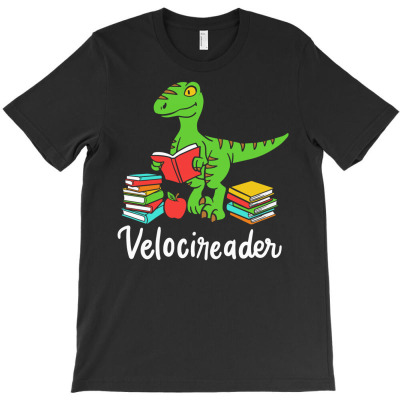 Velocireader Books Dino Raptor T-shirt Designed By Aris Riswandi