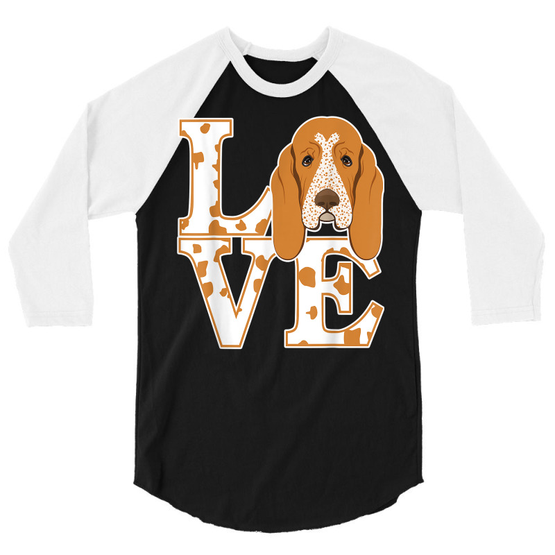 I Love My Redtick Coonhound   Red Tick Coonhound Dog Owner T Shirt 3/4 Sleeve Shirt by tandonwelters | Artistshot