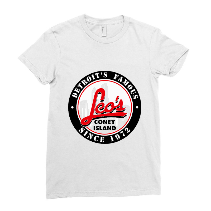 Leo's Coney Island Ladies Fitted T-Shirt by saterseim | Artistshot