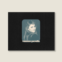 Vanessa Paradis Retro Style 80s Francophile Design Landscape Canvas Print | Artistshot