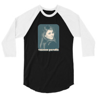 Vanessa Paradis Retro Style 80s Francophile Design 3/4 Sleeve Shirt | Artistshot