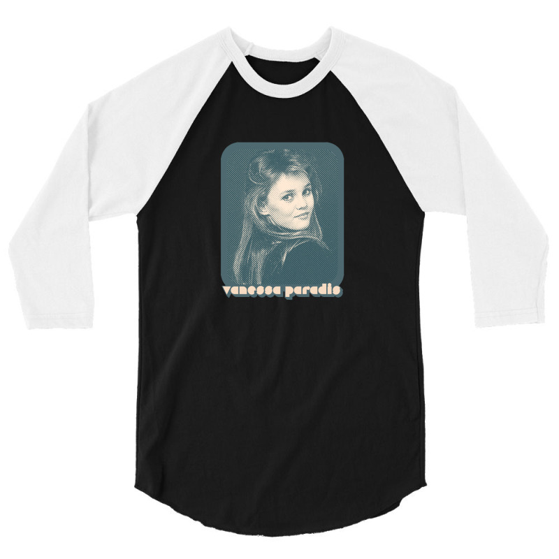 Vanessa Paradis Retro Style 80s Francophile Design 3/4 Sleeve Shirt | Artistshot