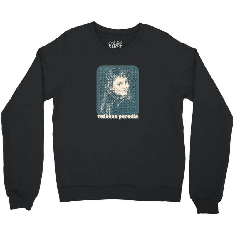 Vanessa Paradis Retro Style 80s Francophile Design Crewneck Sweatshirt | Artistshot