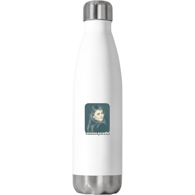 Vanessa Paradis Retro Style 80s Francophile Design Stainless Steel Water Bottle | Artistshot