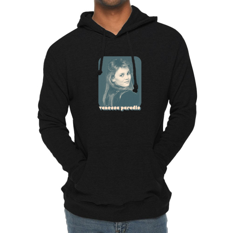 Vanessa Paradis Retro Style 80s Francophile Design Lightweight Hoodie | Artistshot