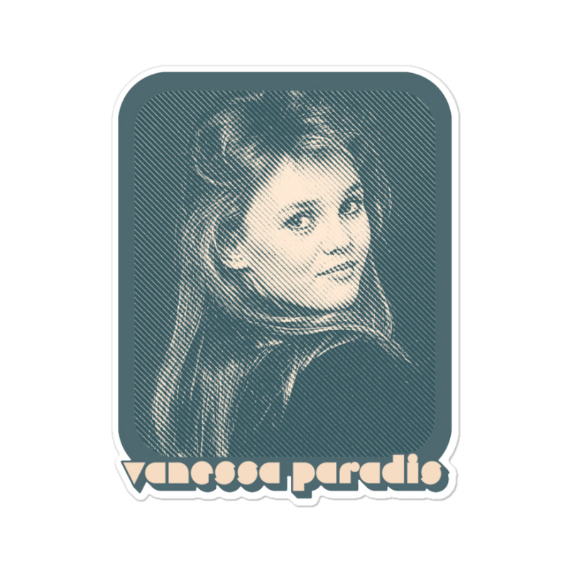 Vanessa Paradis Retro Style 80s Francophile Design Sticker | Artistshot