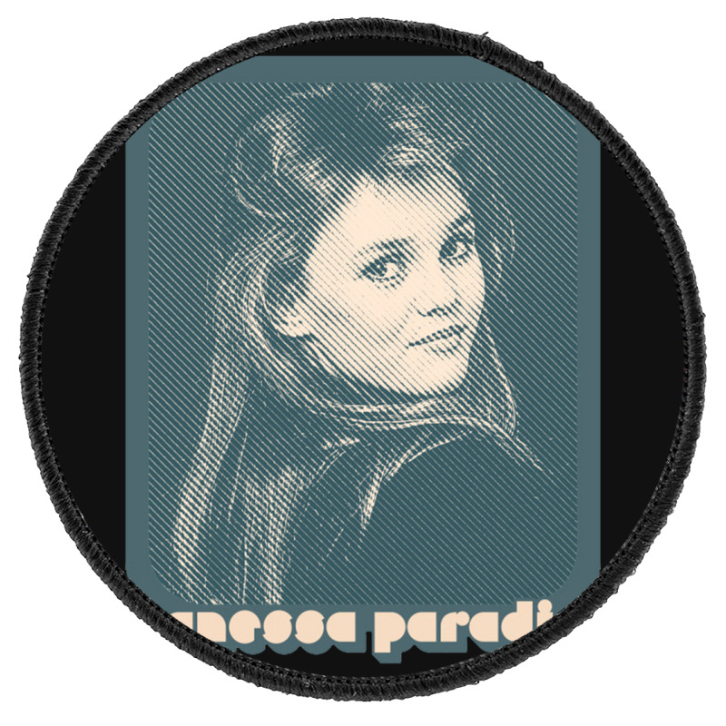 Vanessa Paradis Retro Style 80s Francophile Design Round Patch | Artistshot