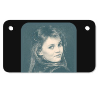 Vanessa Paradis Retro Style 80s Francophile Design Motorcycle License Plate | Artistshot