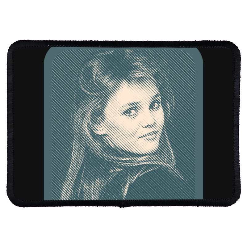 Vanessa Paradis Retro Style 80s Francophile Design Rectangle Patch | Artistshot