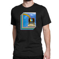 Vaporwave Aesthetic Compter Design Classic T-shirt | Artistshot