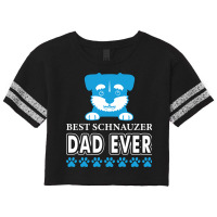 Dog Vintage Best Schnauzer Dad Ever Scorecard Crop Tee | Artistshot