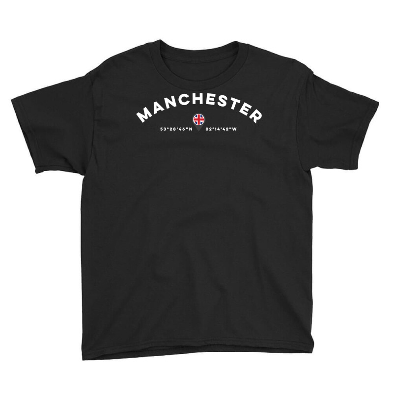 Manchester England Uk United Kingdom Long Sleeve T Shirt Youth Tee | Artistshot