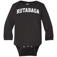 Rutabaga Vintage Retro Arch Funny T Shirt Long Sleeve Baby Bodysuit | Artistshot