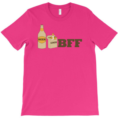Beer And Cigs Best Friends T-shirt Designed By Gema Sukabagja