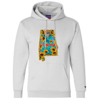 Sunflower Alabama Map Champion Hoodie | Artistshot