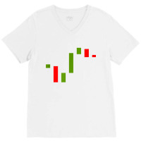 Stock Candlesticks Funny Stock Market Day Trader T Shirt V-neck Tee | Artistshot