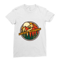 Vintage Lovell, Wyoming Mountain Hiking Souvenir Print Ladies Fitted T-shirt | Artistshot