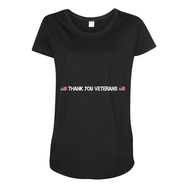 Vintage Thank You Veterans Combat Boots Flower Veterans Day Maternity Scoop Neck T-shirt by Hoangduong | Artistshot