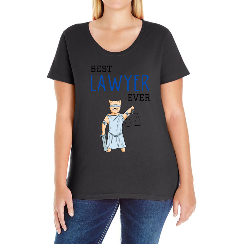 Best Lawyer Ever Illustration Ladies Curvy T-shirt | Artistshot