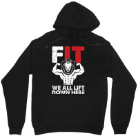 We All Lift Down Here Lazy Halloween Costume Funny Fitness Unisex Hoodie | Artistshot