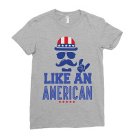 Like An American Ladies Fitted T-shirt | Artistshot