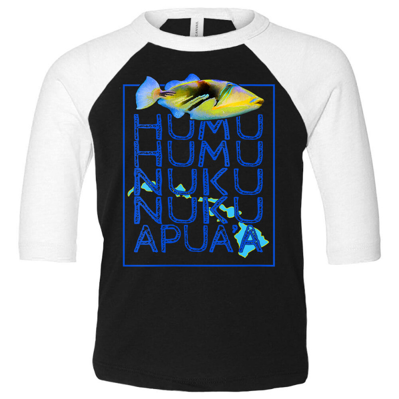 Womens Humuhumunukunukuapua A Triggerfish Hawaiian Vneck Toddler 3/4 Sleeve Tee by Hoangduong | Artistshot