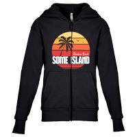 Random Beach On Some Island Youth Zipper Hoodie | Artistshot