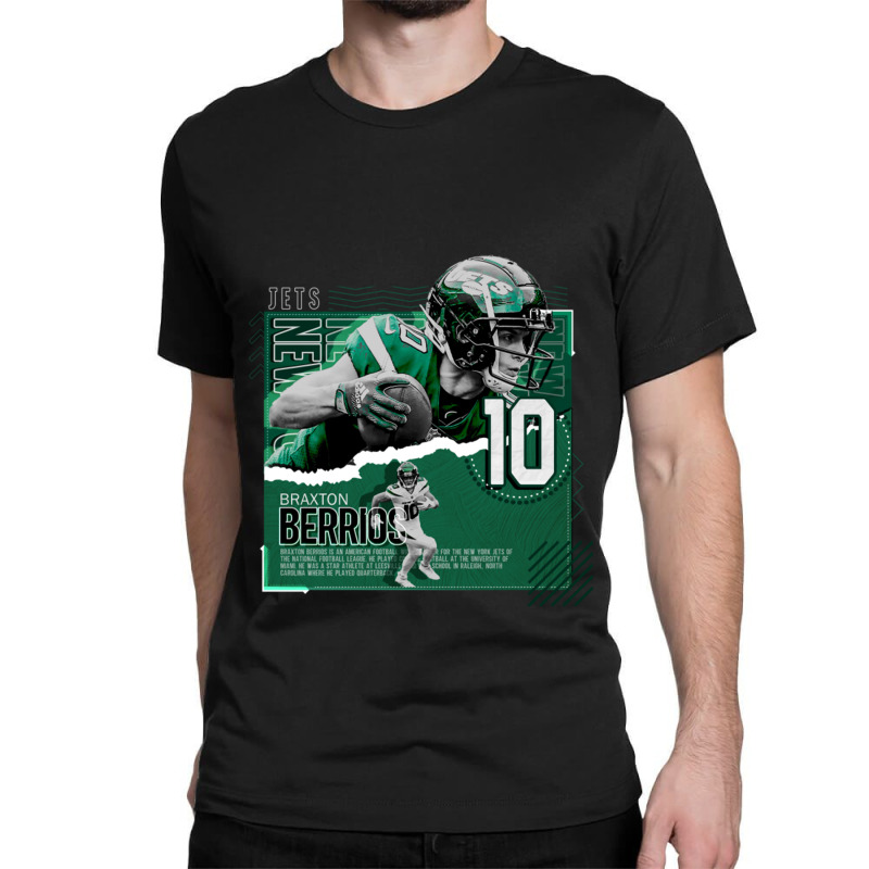 Braxton Berrios Football Classic T-shirt. By Artistshot