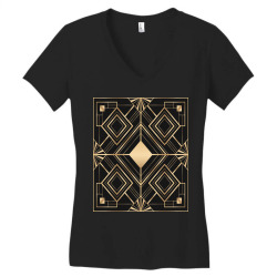 frame with geometric patterns Women's V-Neck T-Shirt | Artistshot