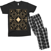 Frame With Geometric Patterns Men's T-shirt Pajama Set | Artistshot